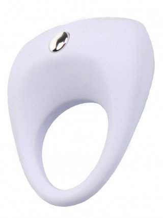 Baltas vibruojantis penio žiedas „Silicone Stimu Ring Nr. 7“