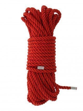 Raudona suvaržymo virvė „Deluxe Bondage Rope“, 10 m