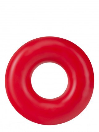 Raudonų penio žiedų rinkinys „Oversized Donut Rings“