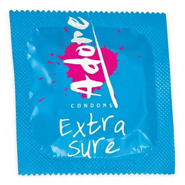 Saugesni prezervatyvai „Adore Extra Sure“, 144 vnt.