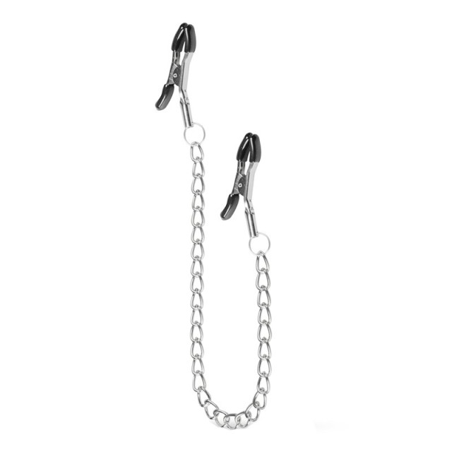 Spenelių spaustukai „Nipple Clamps with Chain“