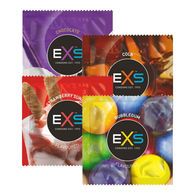 Prezervatyvų rinkinys „Mixed Flavoured“, 48 vnt.