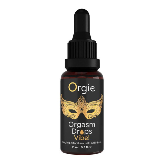 Stimuliuojantis gelis klitoriui „Orgasm Drops Vibe“, 15 ml