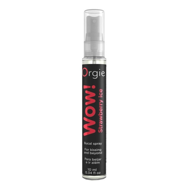 Purškalas oraliniam seksui „Wow! Strawberry Ice“, 10 ml