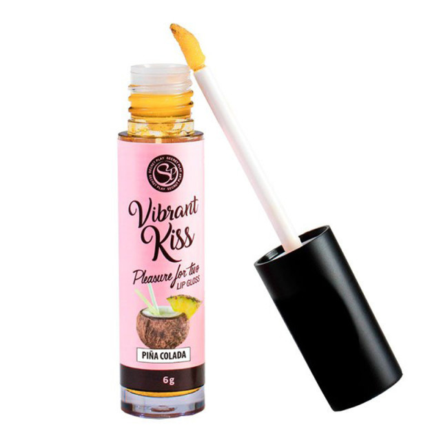 Lūpų blizgesys oraliniam seksui „Vibrant Kiss Pina Colada“, 6 g