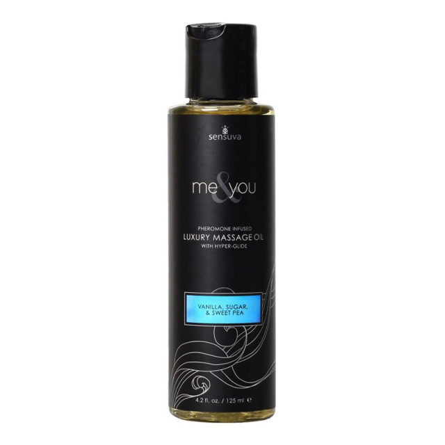 Masažo aliejus su feromonais „Me & You Sweet Temptation“, 125 ml