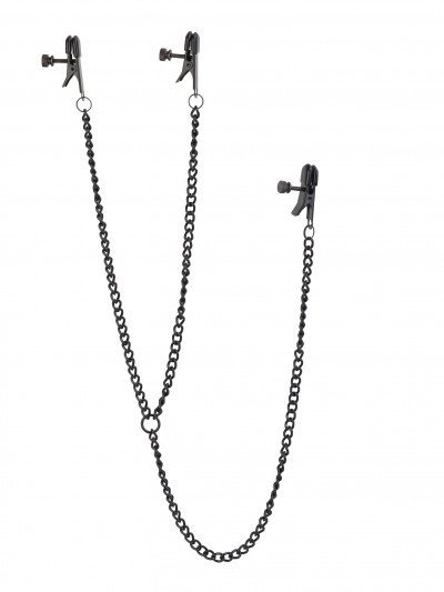 Spenelių ir klitorio spaustukų rinkinys „Nipple & Clit Clamps“