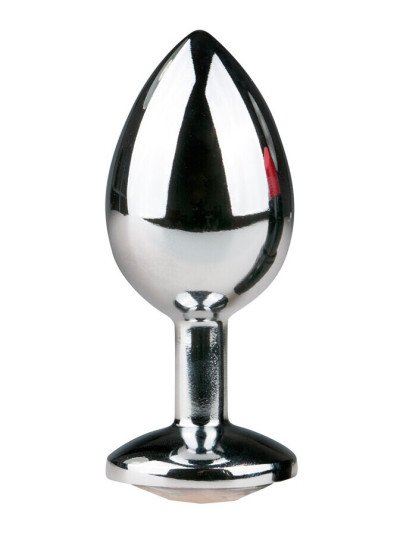 Vidutinis analinis kaištis „Round Silver Clear“