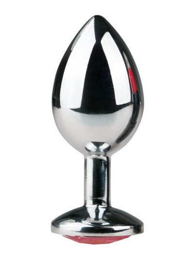 Vidutinis analinis kaištis „Round Silver Pink“