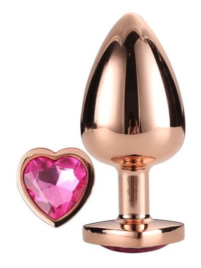 Didelis analinis kaištis „Rose Gold Gleaming Love“