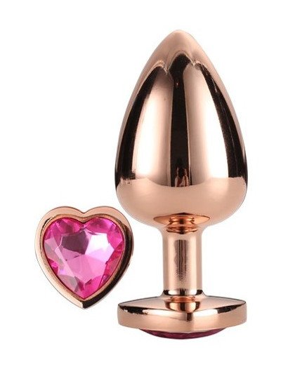 Mažas analinis kaištis „Rose Gold Gleaming Love“
