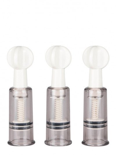 Spenelių ir klitorio siurbtukai „Clit and Nipple Suckers“, 3 vnt.