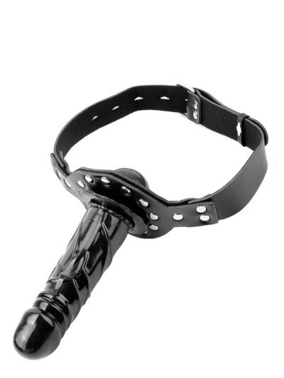 Burnos kaištis su dildo „Deluxe Ball Gag“