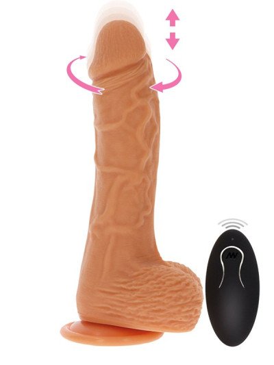 Vibruojantis falo imitatorius „Up&Down Rotating Naked Nr. 8“