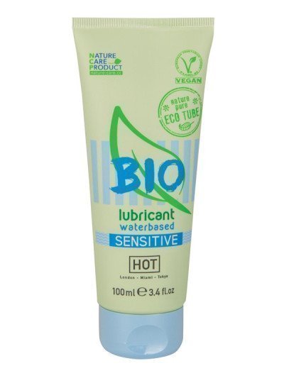 Ekologiškas vandens pagrindo lubrikantas „Bio Sensitive“, 100 ml