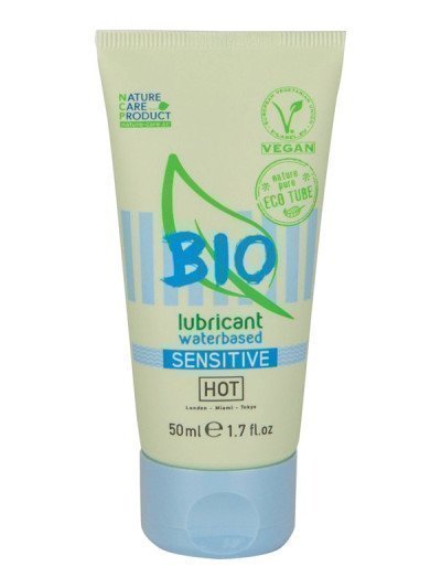 Ekologiškas vandens pagrindo lubrikantas „Bio Sensitive“, 50 ml