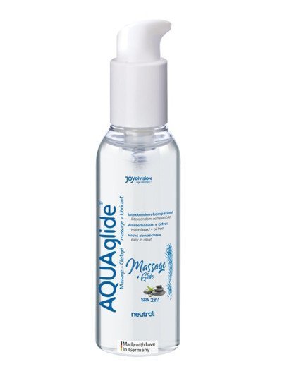 Masažo gelis - lubrikantas „AQUAglide Neutral“, 200 ml