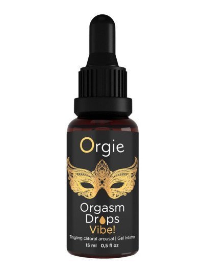 Stimuliuojantis gelis klitoriui „Orgasm Drops Vibe“, 15 ml