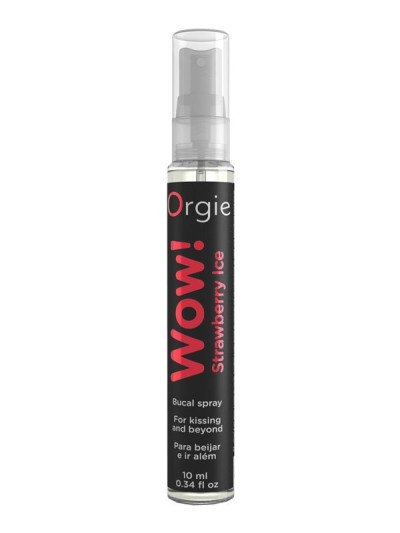 Purškalas oraliniam seksui „Wow! Strawberry Ice“, 10 ml