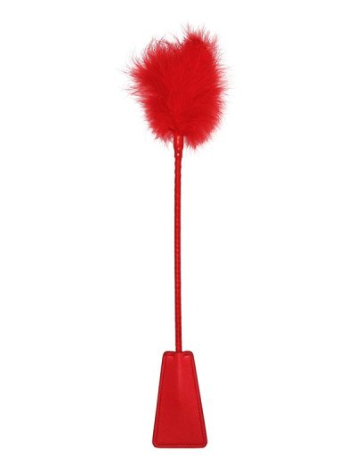 Dvipusis bizūnas „Crop with Feather“