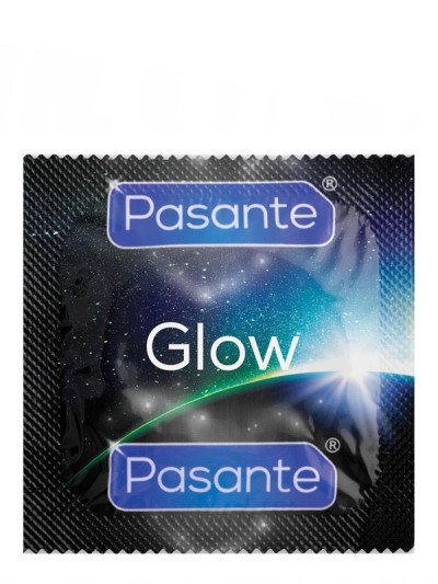Tamsoje šviečiantys prezervatyvai „Glow“, 12 vnt.