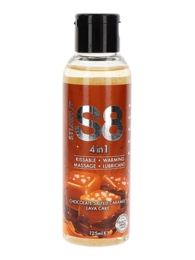 Šildantis masažinis lubrikantas „4 in 1 Dessert Lube Chocolate“, 125 ml