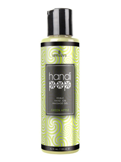 Masažo gelis vyrams „Handipop Green Apple“, 125 ml