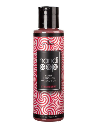 Masažo gelis vyrams „Handipop Strawberry“, 125 ml