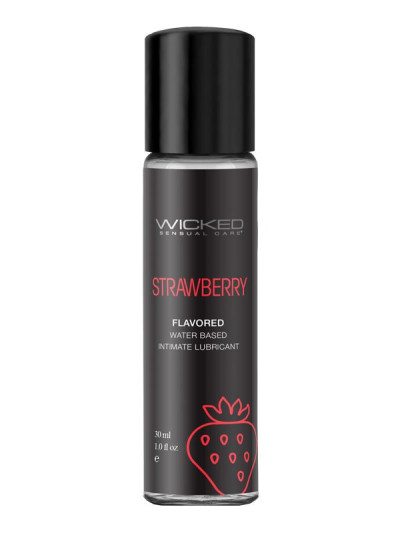 Vandens pagrindo lubrikantas „Aqua Strawberry“, 30 ml
